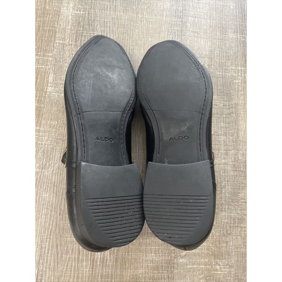 ALDO Men\'s Black Oxford Dress Shoe Palia Monk-Strap Dress Loafer Sz 12